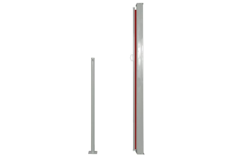 Infällbar sidomarkis 160x500 cm röd - Röd - Sidomarkis - Markiser