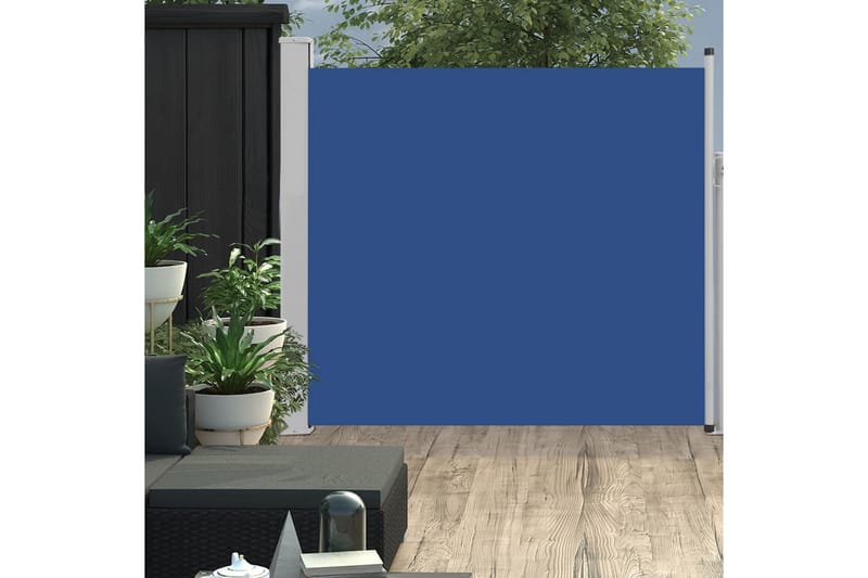 Infällbar sidomarkis 170x300 cm blå - Blå - Sidomarkis - Markiser