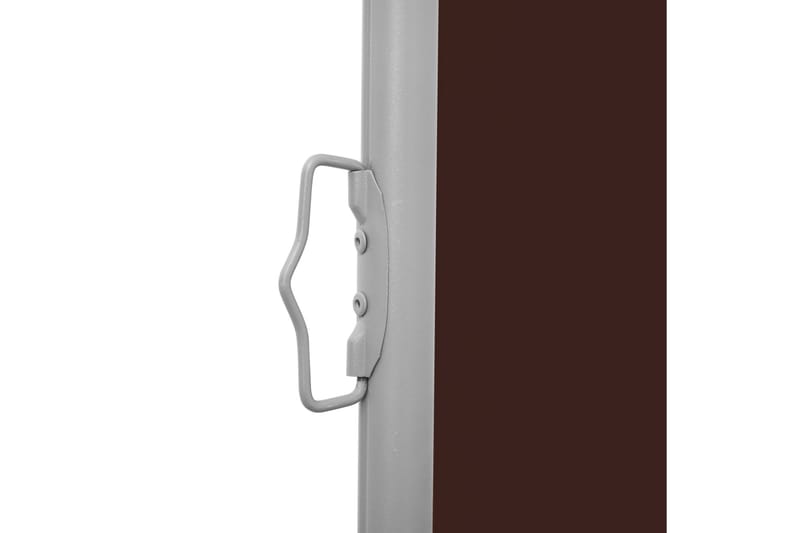 Infällbar sidomarkis 170x600 cm brun - Brun - Sidomarkis - Markiser