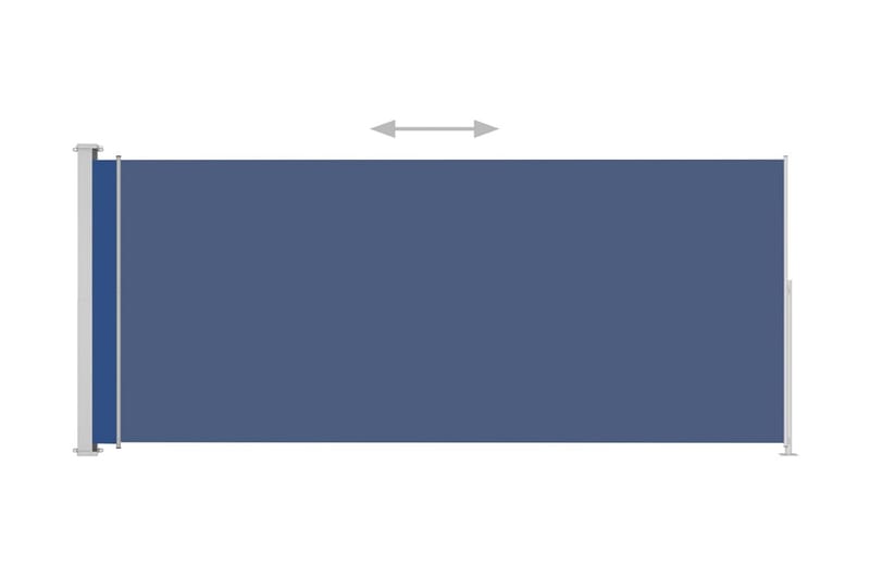 Infällbar sidomarkis 180x500 cm blå - Blå - Sidomarkis - Markiser