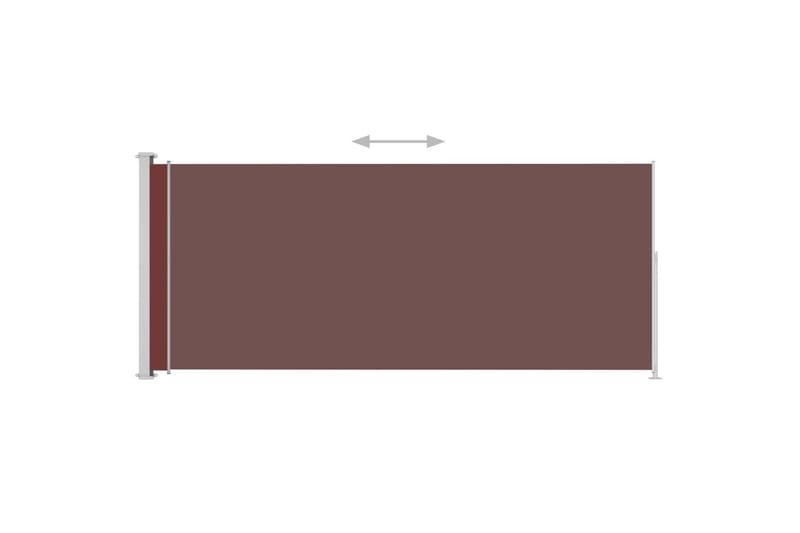 Infällbar sidomarkis 180x500 cm brun - Brun - Sidomarkis - Markiser