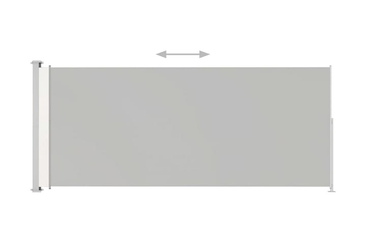 Infällbar sidomarkis 180x500 cm gräddvit - Vit - Markiser - Sidomarkis