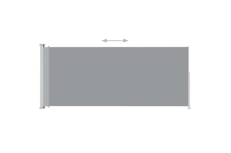 Infällbar sidomarkis 180x500 cm grå - Grå - Sidomarkis - Markiser