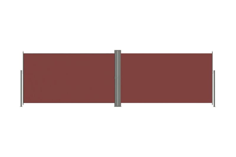 Infällbar sidomarkis 180x600 cm brun - Brun - Sidomarkis - Markiser