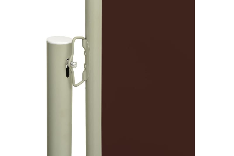 Infällbar sidomarkis 180x600 cm brun - Brun - Sidomarkis - Markiser