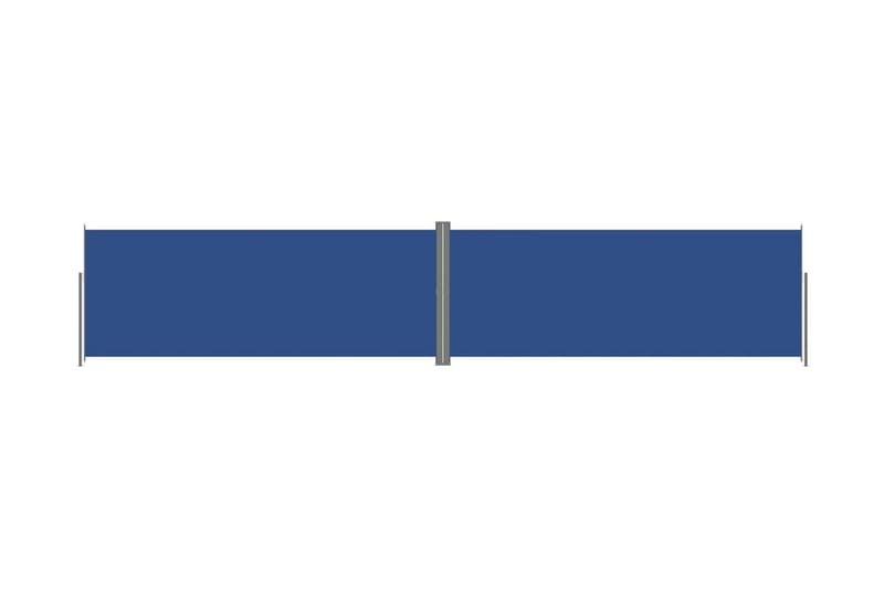 Infällbar sidomarkis 200x1000 cm blå - Blå - Markiser - Sidomarkis