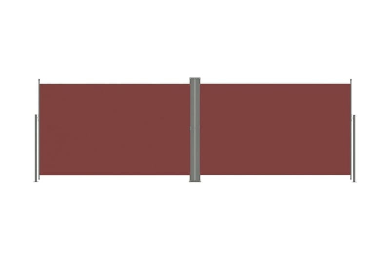 Infällbar sidomarkis 200x600 cm brun - Brun - Sidomarkis - Markiser