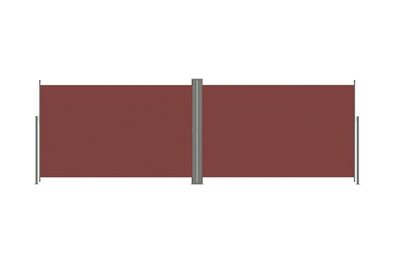 Infällbar sidomarkis 220x600 cm brun - Brun - Markiser - Sidomarkis
