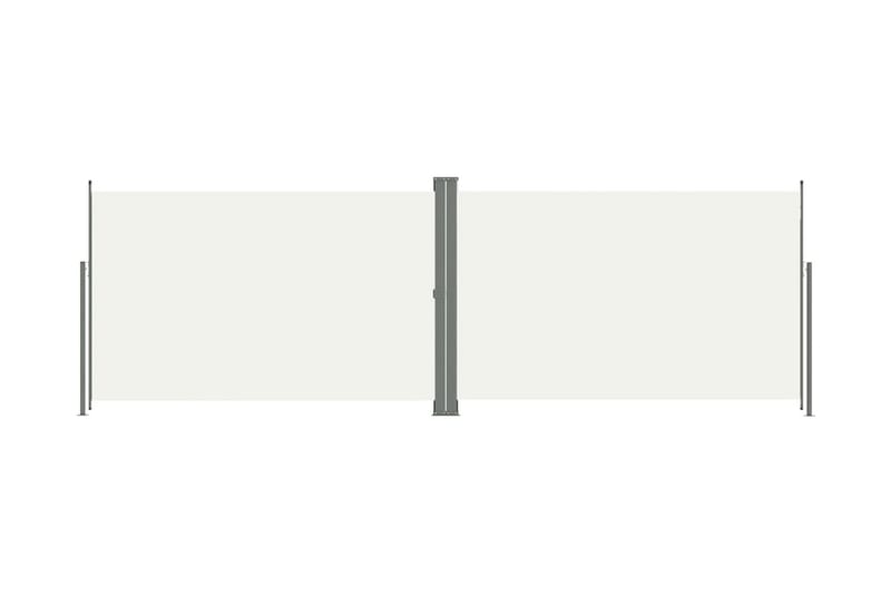 Infällbar sidomarkis 220x600 cm gräddvit - Vit - Markiser - Sidomarkis