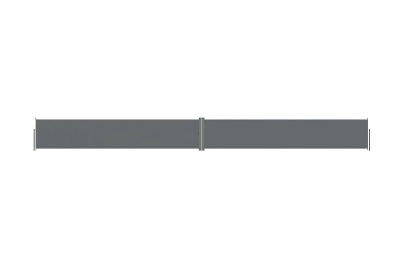 Infällbar sidomarkis antracit 117x1200 cm - Grå - Sidomarkis - Markiser