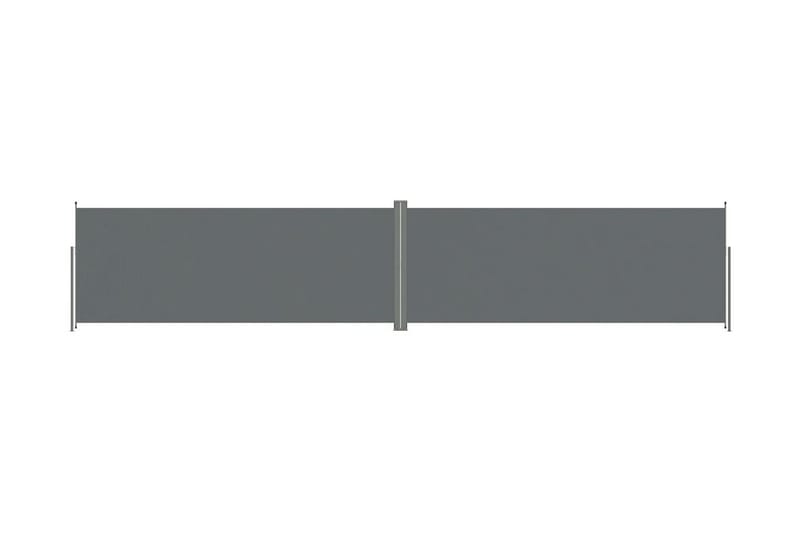Infällbar sidomarkis antracit 200x1000 cm - Grå - Markiser - Sidomarkis
