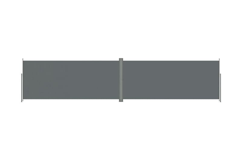 Infällbar sidomarkis antracit 220x1000 cm - Grå - Sidomarkis - Markiser