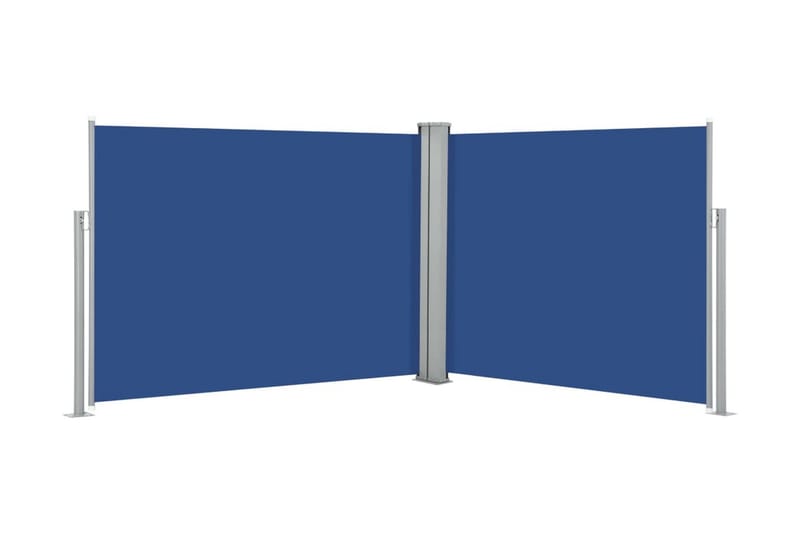 Infällbar sidomarkis blå 140x1000 cm - Blå - Sidomarkis - Markiser