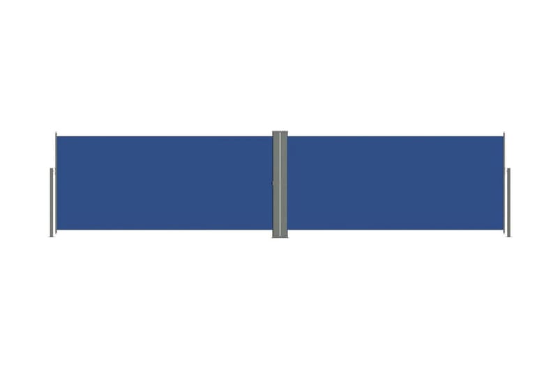 Infällbar sidomarkis blå 140x600 cm - Blå - Sidomarkis - Markiser