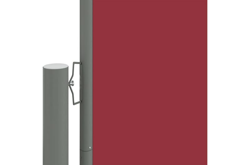 Infällbar sidomarkis röd 140x1200 cm - Röd - Sidomarkis - Markiser