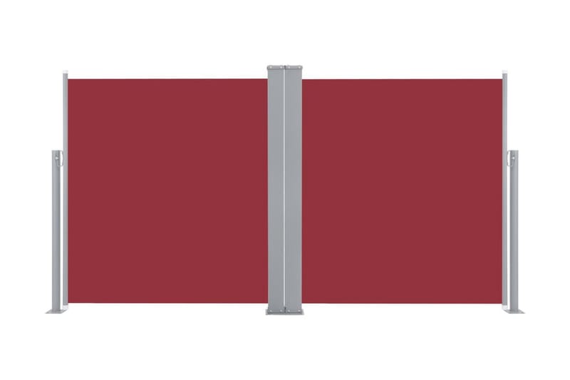 Infällbar sidomarkis röd 140x600 cm - Röd - Sidomarkis - Markiser