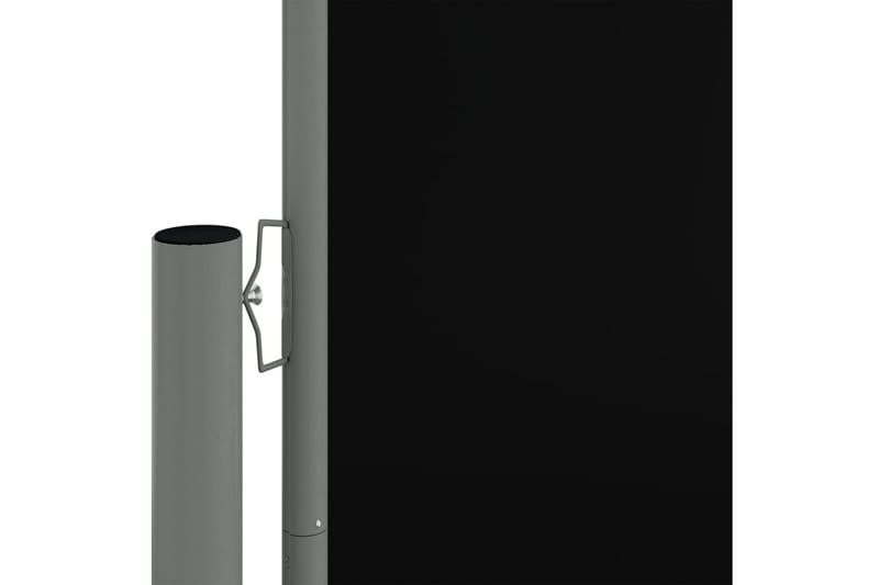 Infällbar sidomarkis svart 140x1200 cm - Svart - Sidomarkis - Markiser