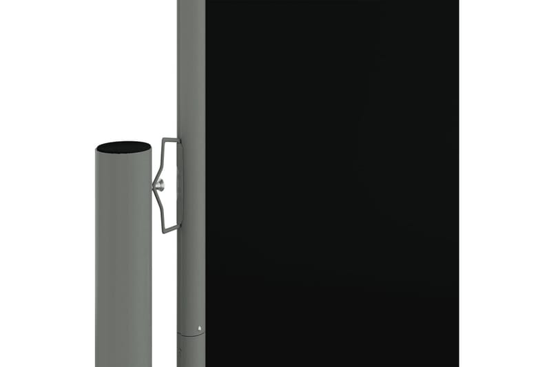 Infällbar sidomarkis svart 160x1200 cm - Svart - Sidomarkis - Markiser