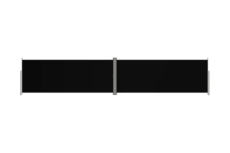 Infällbar sidomarkis svart 200x1000 cm - Svart - Sidomarkis - Markiser