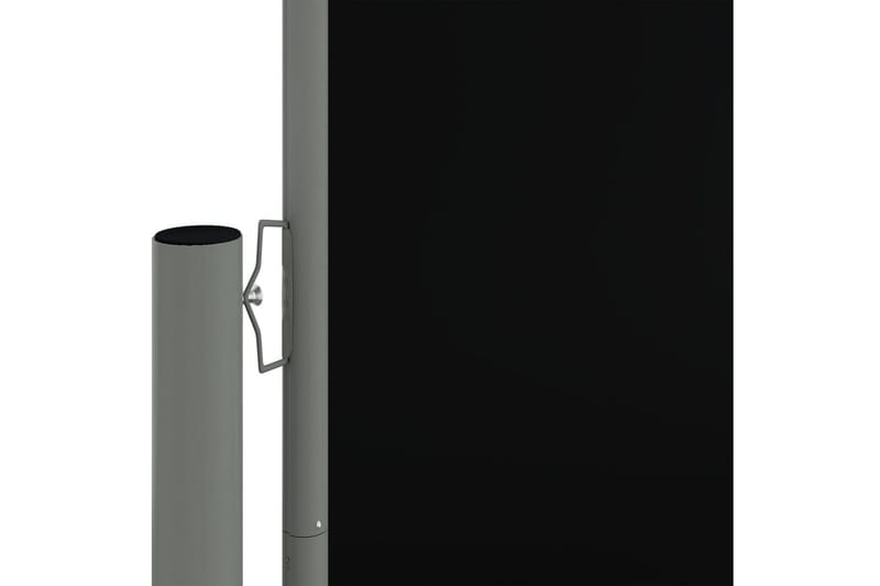 Infällbar sidomarkis svart 220x1200 cm - Svart - Sidomarkis - Markiser