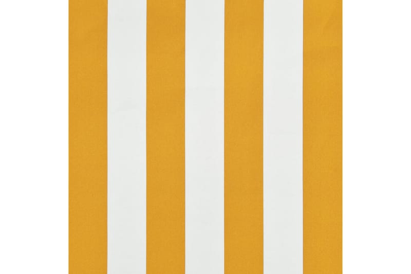 Markis 250x150 cm gul och vit - Flerfärgad - Markiser - Fönstermarkis