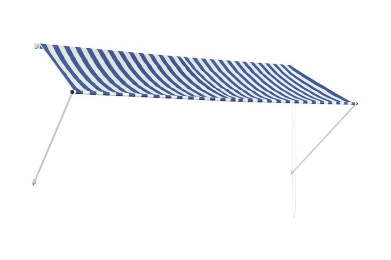 Markis 300x150 cm blå och vit - Flerfärgad - Markiser - Fönstermarkis