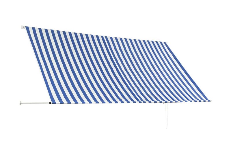 Markis 300x150 cm blå och vit - Flerfärgad - Markiser - Fönstermarkis