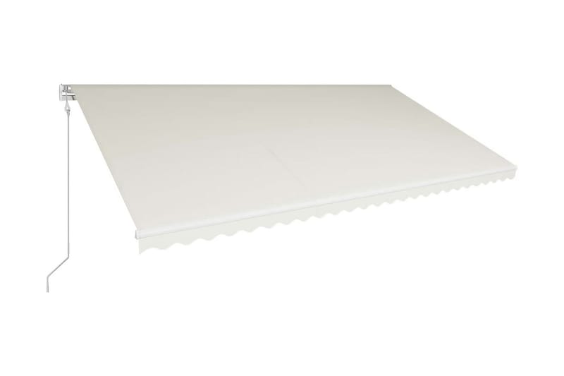 Markis automatiskt infällbar 600x300 cm gräddvit - Markiser - Fönstermarkis