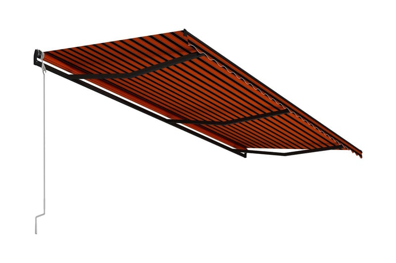 Markis automatiskt infällbar 600x300 cm orange och brun - Orange - Markiser - Terrassmarkis