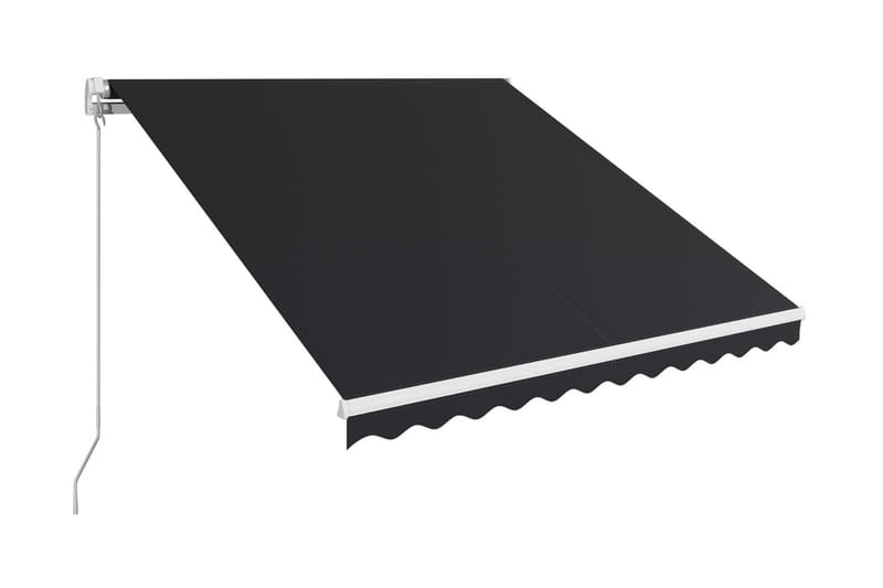 Markis manuellt infällbar 350x250 cm antracit - Markiser - Terrassmarkis
