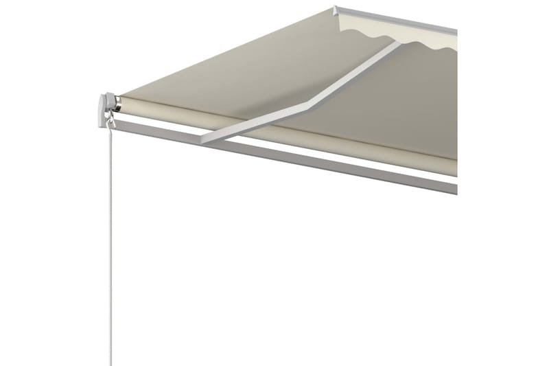 Markis manuellt infällbar 400x350 cm gräddvit - Vit - Markiser - Terrassmarkis