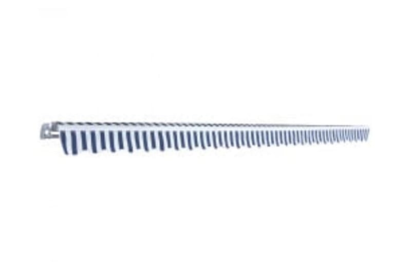 Markis manuellt infällbar 600 cm blå/vit - Blå - Markiser - Terrassmarkis