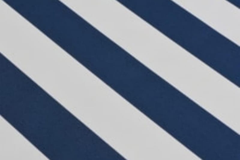 Markis manuellt infällbar 600 cm blå/vit - Blå - Markiser - Terrassmarkis