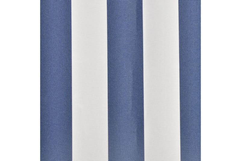 Markisduk 4x3 m blå & vit (utan ram) - Blå - Markisväv & markistyg