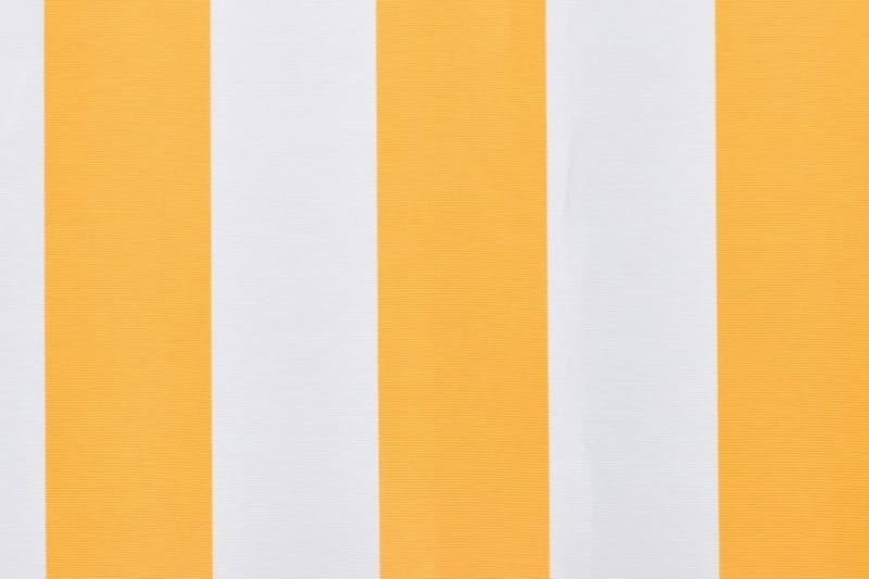Markisduk orange & vit 450x300 cm - Orange - Markisväv & markistyg