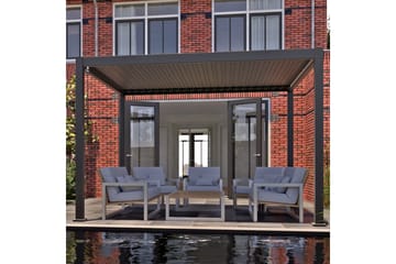 Mirador Paviljong utan Väggar 300x400x250 cm - Mörkgrå - Utemöbler & utemiljö - Solskydd - Paviljong