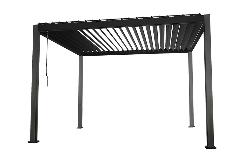 Mirador Paviljong utan Väggar 300x400x250 cm, Mörkgrå