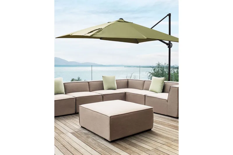 Calimera Hängparasoll 245 cm - Grön/Svart - Utemöbler & utemiljö - Solskydd - Parasoll - Hängparasoll