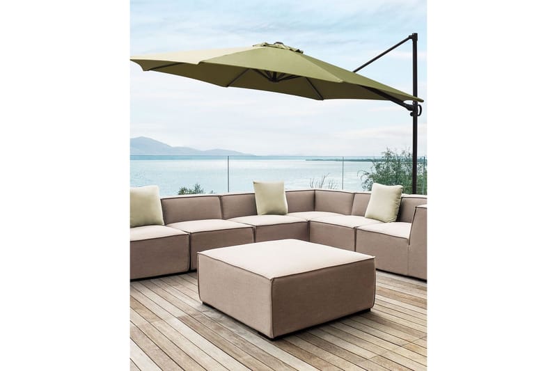 Calimera Hängparasoll 295 cm - Grön/Svart - Utemöbler & utemiljö - Solskydd - Parasoll - Hängparasoll