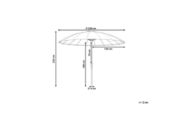 Parasoll Faenza 255 cm - Röd/Svart - Utemöbler & utemiljö - Solskydd - Parasoll