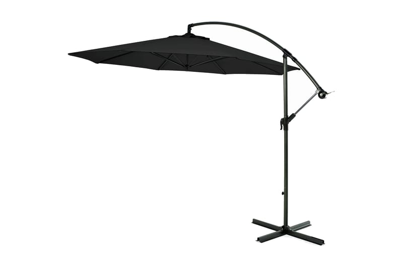 Hillerstorp Sidewinder Hängparasoll 300 cm, Svartvit