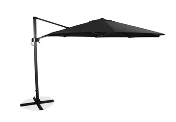 Hillerstorp Sidewinder Hängparasoll XL 350cm - Svart - Utemöbler & utemiljö - Solskydd - Parasoll - Hängparasoll