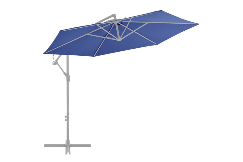 Reservtyg för frihängande parasoll azurblå 300 cm - Hängparasoll
