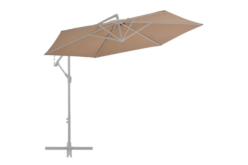 Reservtyg för frihängande parasoll taupe 300 cm - Hängparasoll