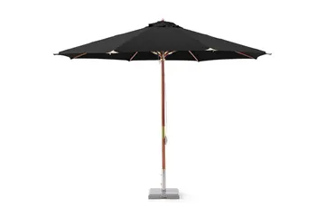 Hillerstorp Lyxparasoll trä 335 cm - Svart - Utemöbler & utemiljö - Solskydd - Parasoll