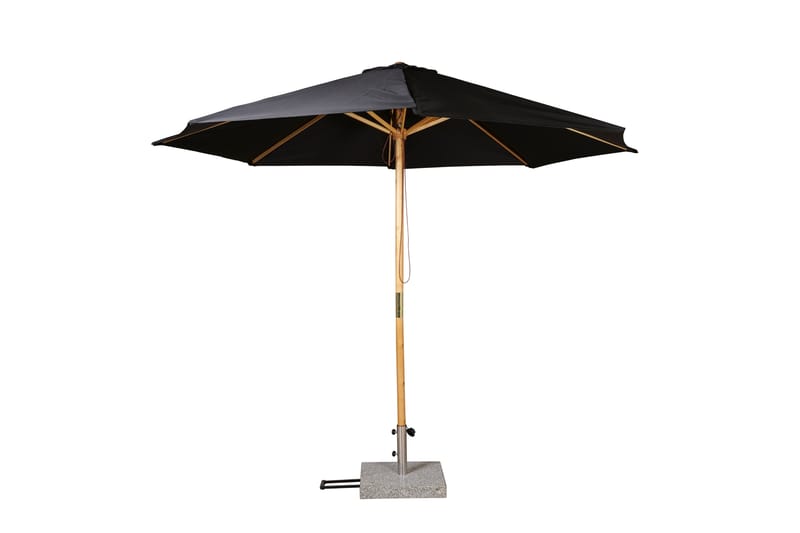 Parasoll Ixos 300 cm Svart/natur - Parasoll