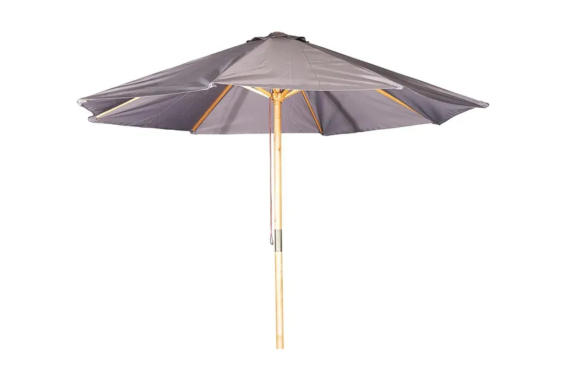 Naxos Parasoll Rund Ø300 cm Svart/Natur, Venture Home