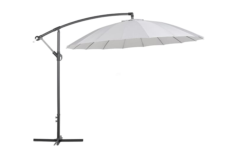 Parasoll Calabria Ii 235 cm - Ljusgrå - Utemöbler & utemiljö - Solskydd - Parasoll