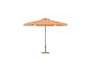 Parasoll Cerox 270 cm Utomhus - peach och vit, randig - Utemöbler & utemiljö - Solskydd - Parasoll - Balkongparasoll