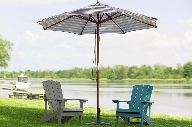 Parasoll Ferentillo 245 cm - Beige/Brun - Utemöbler & utemiljö - Solskydd - Parasoll